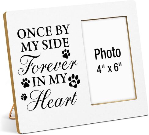 Pet Memorial Gift Picture Frame, Dog Memorial Gifts for Loss of Dog, Sympathy Gifts for Cat Dogs, Grief Gift for Women, Cat Pet Passing Away Remembrance Wood Photo Frames, 4 x 6 Inch Photo in Saudi Arabia