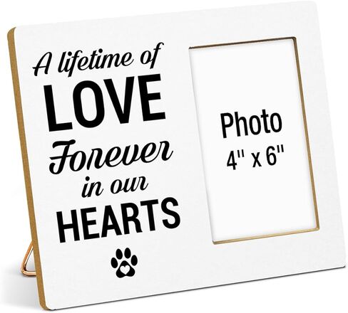 Pet Memorial Gift Picture Frame, Dog Memorial Gifts for Loss of Dog, Sympathy Gifts for Cat Dogs, Grief Gift for Women, Cat Pet Passing Away Remembrance Wood Photo Frames, 4 x 6 Inch Photo in Saudi Arabia