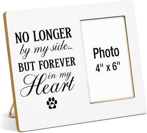 Pet Memorial Gift Picture Frame, Dog Memorial Gifts for Loss of Dog, Sympathy Gifts for Cat Dogs, Grief Gift for Women, Cat Pet Passing Away Remembrance Wood Photo Frames, 4 x 6 Inch Photo in Saudi Arabia