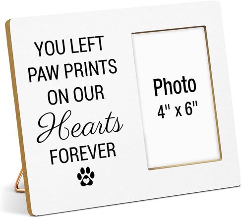 Pet Memorial Gift Picture Frame, Dog Memorial Gifts for Loss of Dog, Sympathy Gifts for Cat Dogs, Grief Gift for Women, Cat Pet Passing Away Remembrance Wood Photo Frames, 4 x 6 Inch Photo in Saudi Arabia