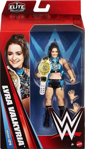 Mattel WWE Elite Action Figure & Accessories، مجموعة السلسلة #124، ليرا فالكريا مقاس 6 بوصات مع 25 نقطة مفصلية وأيدي قابلة للتبديل in Kuwait