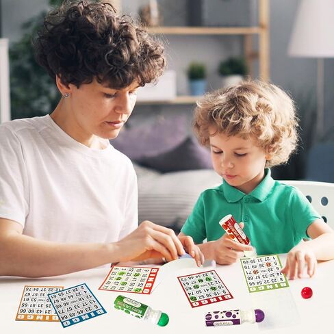 بطاقات ألعاب ورقية من SEETOOOGAMES Bingo - 1 على البطاقة - 1000 ورقة (200 كتاب من 5 أوراق) in Kuwait