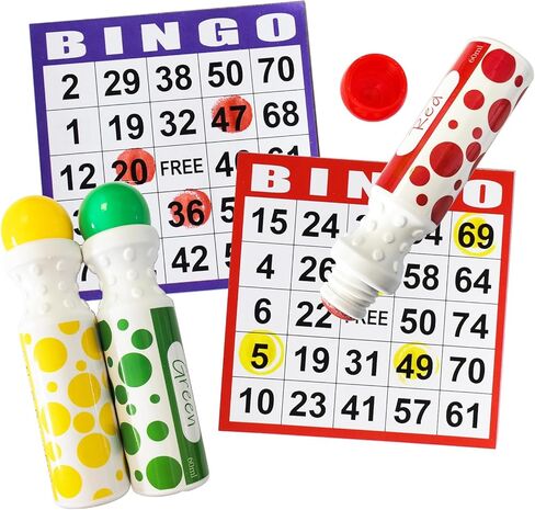 بطاقات ألعاب ورقية من SEETOOOGAMES Bingo - 1 على البطاقة - 1000 ورقة (200 كتاب من 5 أوراق) in Kuwait