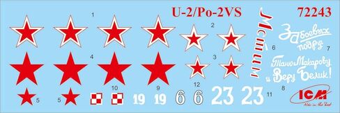 ICM ICM72243 1:72-U-2/Po-2VS, WWII Soviet Night Bomber in Saudi Arabia