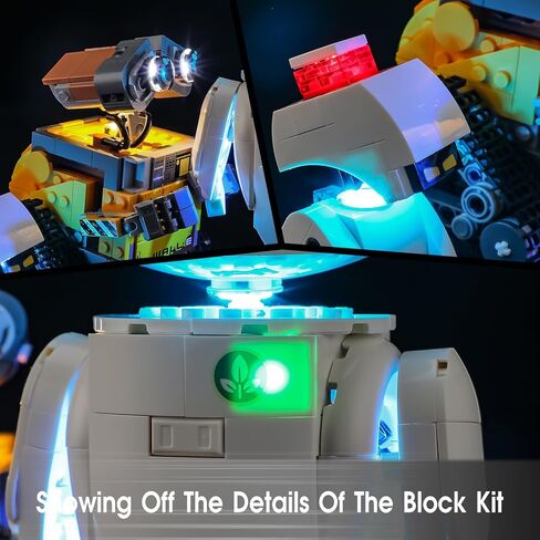ضوء LED لمجموعة Lego 43279 Wall-E وEVE، مجموعة إضاءة متوافقة مع نموذج مكعبات البناء Lego 43279، غير متضمنة مجموعة النموذج in Kuwait