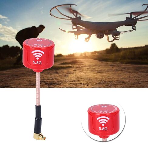 High Gain 5.8GHz 3dBi LHCP Antenna Red Bendable Directional RC Drone FPV Racing Antenna for Drone Parts Accessory UFL Connector in Saudi Arabia