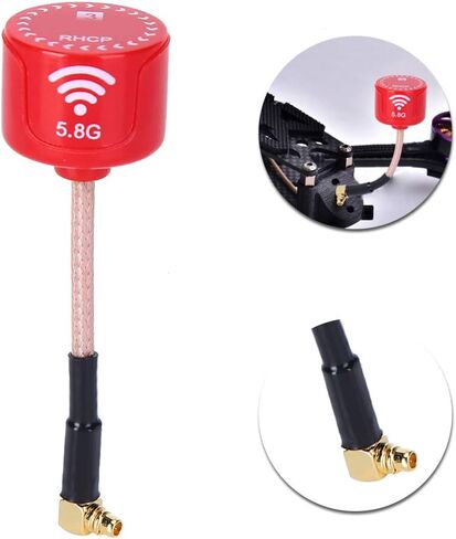 High Gain 5.8GHz 3dBi LHCP Antenna Red Bendable Directional RC Drone FPV Racing Antenna for Drone Parts Accessory UFL Connector in Saudi Arabia