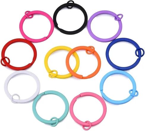 20Pcs Metal Split Key Rings, Multi-Colored, 30mm for Home Office Car Keys, Crafts Projects in Saudi Arabia