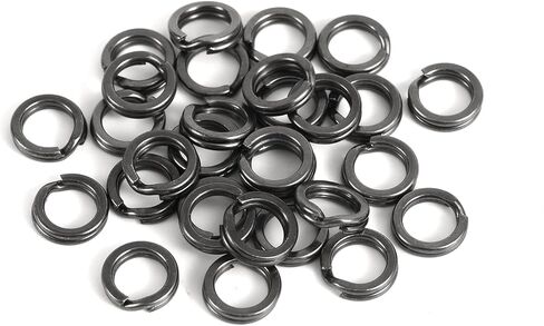 30pcs Split Jump Ring, 0.39in Stainless Steel Round Keyring Pet Collar Dog Tags Rings for Making Jewelry Crafts Keychains & Car Keys Organization in Saudi Arabia