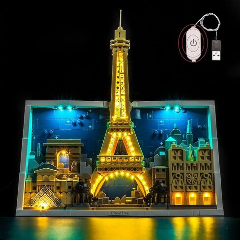 Light kit Compatible with Lego 21064 Paris – City of Love - No Model Only Lights, LED Lighting Accessories Compatible with Lego 21064 Paris City Love (Standard Version) in Saudi Arabia