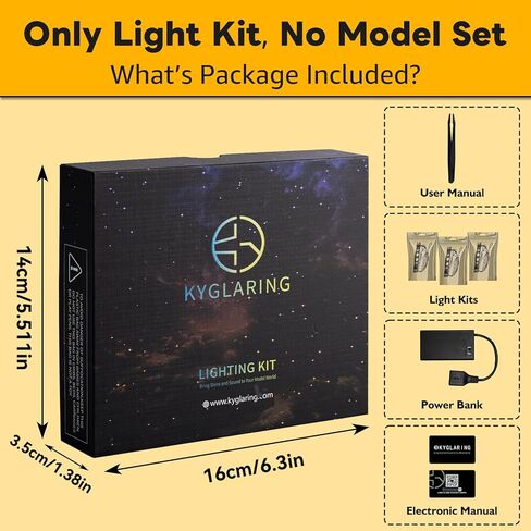 Kyglaring LED Light Kit Compatible with Lego Chrysanthemum 10368 Building Blocks - Upgraded Lighting Accessories for 10368 Model Set (Lights Only, Model Not Included) in Saudi Arabia