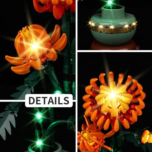 Kyglaring LED Light Kit Compatible with Lego Chrysanthemum 10368 Building Blocks - Upgraded Lighting Accessories for 10368 Model Set (Lights Only, Model Not Included) in Saudi Arabia