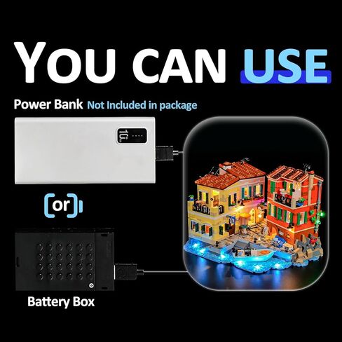 YEABRICKS LED Light for Lego-21359 Ideas Italian Riviera Building Blocks Model (Building Set NOT Included) in Saudi Arabia