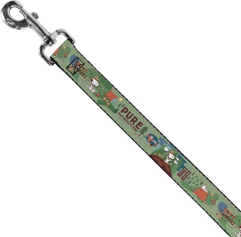 Peanuts Worldwide LLC Pet Leash, Dog Leash, Peanuts Happy Camper Beagle Scouts Scenes, 6 Feet Long 1.0 Inch Wide in Saudi Arabia