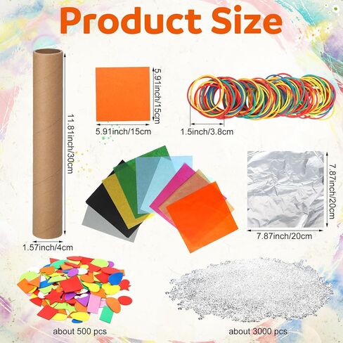 Epakh 24 Set Rainstick Craft Kit DIY Native American DIY Craft Supplies Falling Rain Sound for Vacation Bible Supplies Fun Home Activities in Saudi Arabia
