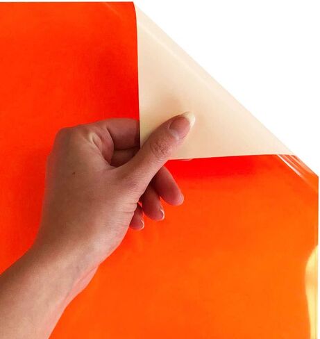 Siser EasyWeed Heat Transfer Vinyl 11.8" x 5ft Roll (Fluorescent Orange) - - Compatible with Siser, Cricut, Silhouette and Other Craft/Professional Cutters - CPSIA Certified in Saudi Arabia