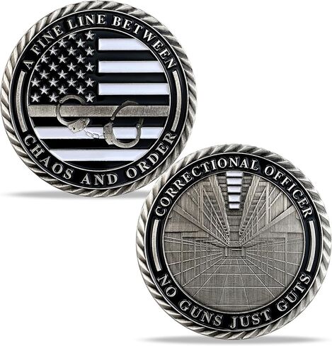 AtSKnSK The Thin Gray Line Challenge Coin Honor Correctional Officers (12) in Saudi Arabia
