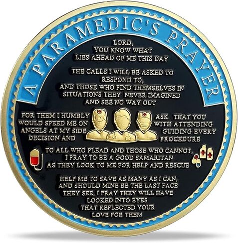 عملة الصلاة EMT EMS Challenge Coin من Paramedic's EMT (عبوة من 3 قطع) in Kuwait