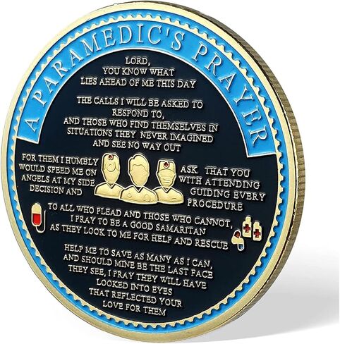 عملة الصلاة EMT EMS Challenge Coin من Paramedic's EMT (عبوة من 3 قطع) in Kuwait