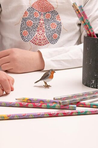 Papo - Robin - Realistic Figurine - 3 Years Old - Garden Animals Collection - Hand Painted - Educational Realistic Bird Toy - Faithfull Details - 5 cm - Gift idea - Robin Bird Toy - Wildlife Figurine in Saudi Arabia