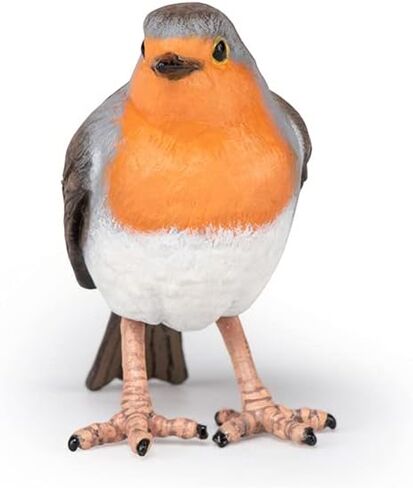 Papo - Robin - Realistic Figurine - 3 Years Old - Garden Animals Collection - Hand Painted - Educational Realistic Bird Toy - Faithfull Details - 5 cm - Gift idea - Robin Bird Toy - Wildlife Figurine in Saudi Arabia