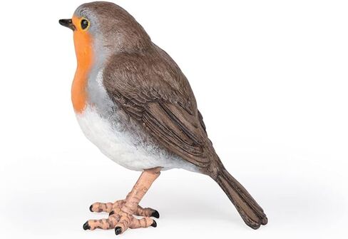 Papo - Robin - Realistic Figurine - 3 Years Old - Garden Animals Collection - Hand Painted - Educational Realistic Bird Toy - Faithfull Details - 5 cm - Gift idea - Robin Bird Toy - Wildlife Figurine in Saudi Arabia