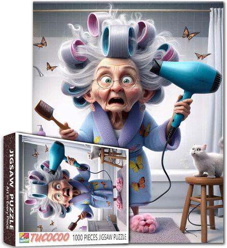 Old Woman Jigsaw Puzzle 1000 Piece Sisters for Adult Ladies Friends Puzzle Grandma Puzzles Seniors Jigsaw Puzzle Challenging for Adult Gifts for Friends and Family 19.7 x 27.6 Inch in Kuwait