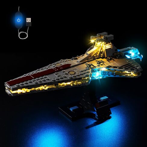 Kyglaring LED Light Kit Compatible with Lego Venator-Class Attack Cruiser 75441 Building Blocks, Upgraded Touch Control & Dimming, Lights Only, Model Set Not Included, Touch Version in Saudi Arabia