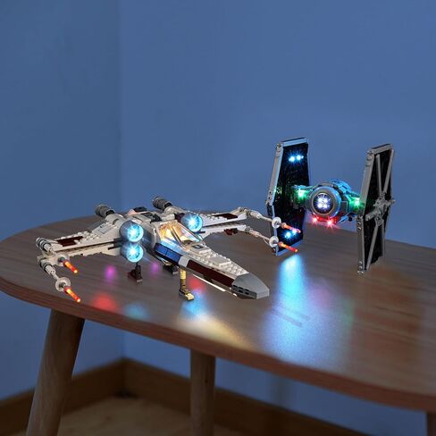 طقم إضاءة LED من Kyglaring لمجموعة بناء Lego TIE Fighter & X-Wing Mash-up 75393، ملحقات الإضاءة لشاشة TIE Fighter & X-Wing Mashup، (الأضواء فقط، الطراز غير متضمن)، الإصدار الكلاسيكي in Saudi Arabia