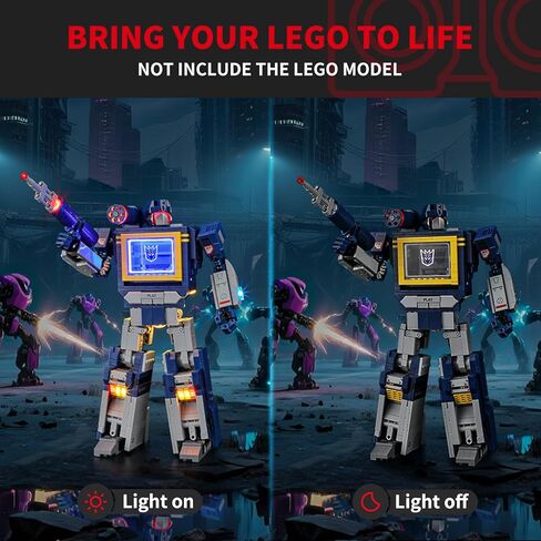 مجموعة إضاءة BRIKSMAX 2.0 لمحولات Lego: Soundwave - إضاءة LED مبتكرة متوافقة مع Lego Icons 10358 - مجموعة النماذج غير المضمنة in Saudi Arabia