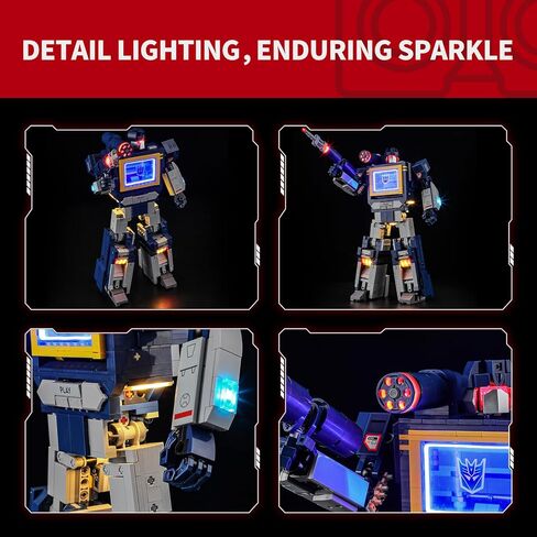 مجموعة إضاءة BRIKSMAX 2.0 لمحولات Lego: Soundwave - إضاءة LED مبتكرة متوافقة مع Lego Icons 10358 - مجموعة النماذج غير المضمنة in Saudi Arabia