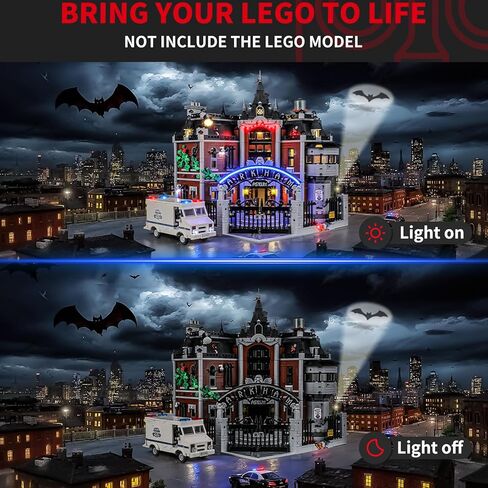 BRIKSMAX 2.0 Light Kit for Lego Batman Arkham Asylum 76300 -Innovative Led Lighting Compatible with Lego Set- Not Included Model in Saudi Arabia