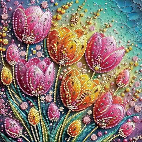 مجموعات الرسم الماسي Bloomthread Angel للبالغين، مجموعات فنية ماسية الحفر الجزئي للمبتدئين - 12 × 12 بوصة حرفة فنية ماسية خماسية الأبعاد للعطلات، وديكور المنزل والهدايا (ملاك) in Kuwait