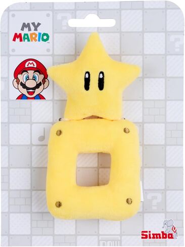 Simba My Mario Baby Plush Rattle – 6-Inch Star Sensory Grab Toy for Infants in Saudi Arabia