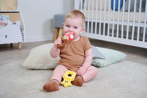 Simba My Mario Baby Plush Rattle – 6-Inch Star Sensory Grab Toy for Infants in Saudi Arabia