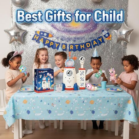 219pcs Space Magic DIY Balloon Kit with Pump, Sticky Balloon Maker Craft, Includes Bouncy Balloons, Stickers & Accessories, DIY Creative Activity Gift for Girls Boys Ages 3+ in Saudi Arabia