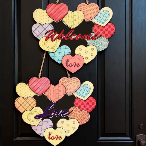 24 Pcs Valentine's Day Coloring Wreath Crafts for Kid, Color Your Own Heart Crafts, DIY Paper Valentine's Day Wreath for Classroom Activities Fall Theme Games in Saudi Arabia