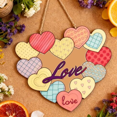 24 Pcs Valentine's Day Coloring Wreath Crafts for Kid, Color Your Own Heart Crafts, DIY Paper Valentine's Day Wreath for Classroom Activities Fall Theme Games in Saudi Arabia