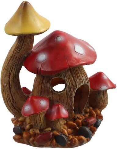 Mushroom House Aquarium Decorations Rocks Caves Aquarium Landscape Ornament Hermit Crab Shelter in Saudi Arabia