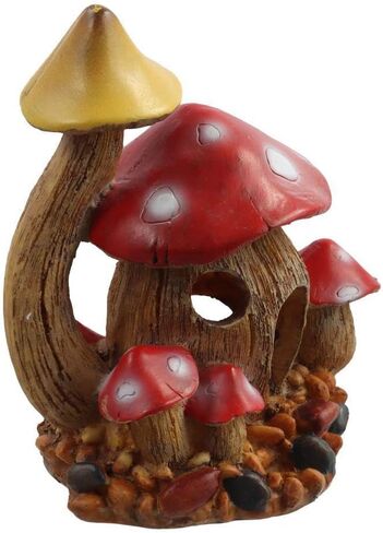 Mushroom House Aquarium Decorations Rocks Caves Aquarium Landscape Ornament Hermit Crab Shelter in Saudi Arabia