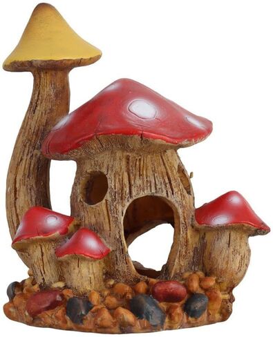 Mushroom House Aquarium Decorations Rocks Caves Aquarium Landscape Ornament Hermit Crab Shelter in Saudi Arabia