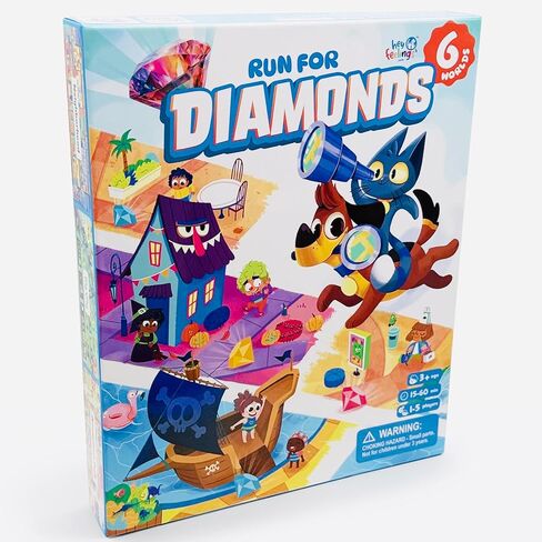 Run for Diamonds! | Best Family Game | Hey Feelings™ | Social Emotional Learning Games for Kids 3-99 | Therapy Game Designed by Experts | 15-45 min Playtime | Fun & Fast in Saudi Arabia