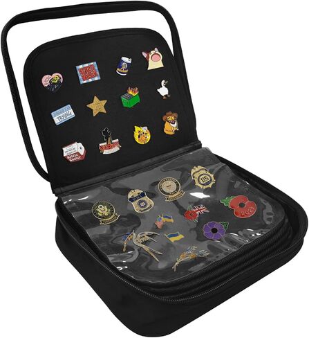 Enamel Pin Display Bag, Pin Book, Pin Holder, Pin Board for Collectors, Pin Collection Book, Suitable for Various Sizes of Pins, Travel Souvenir, Brooches, Medals in Saudi Arabia