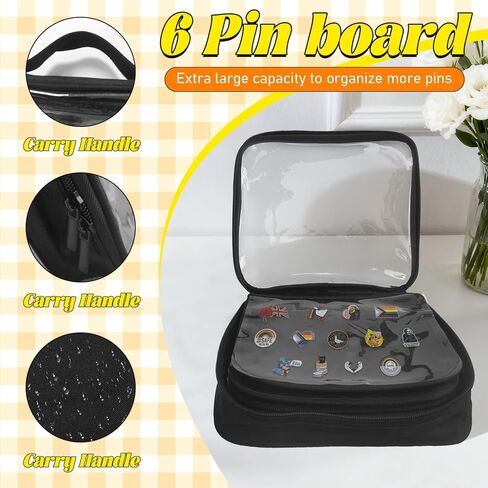 Enamel Pin Display Bag, Pin Book, Pin Holder, Pin Board for Collectors, Pin Collection Book, Suitable for Various Sizes of Pins, Travel Souvenir, Brooches, Medals in Saudi Arabia