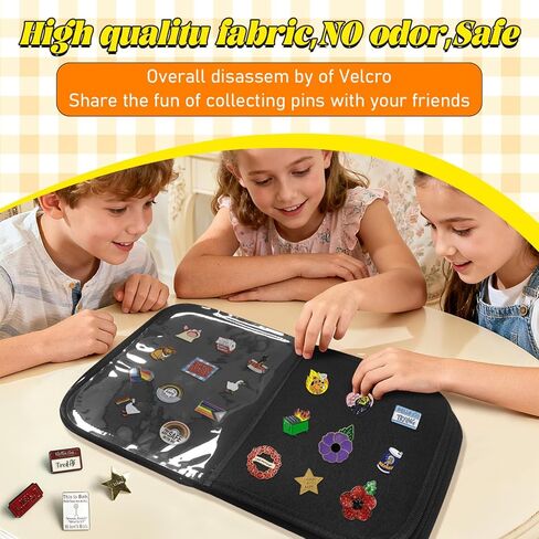 Enamel Pin Display Bag, Pin Book, Pin Holder, Pin Board for Collectors, Pin Collection Book, Suitable for Various Sizes of Pins, Travel Souvenir, Brooches, Medals in Saudi Arabia