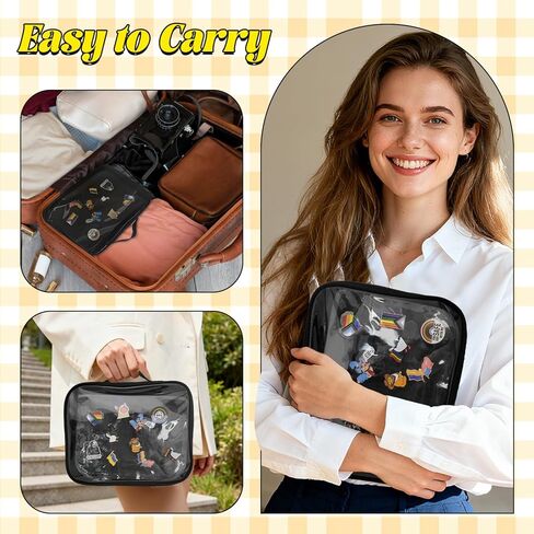 Enamel Pin Display Bag, Pin Book, Pin Holder, Pin Board for Collectors, Pin Collection Book, Suitable for Various Sizes of Pins, Travel Souvenir, Brooches, Medals in Saudi Arabia