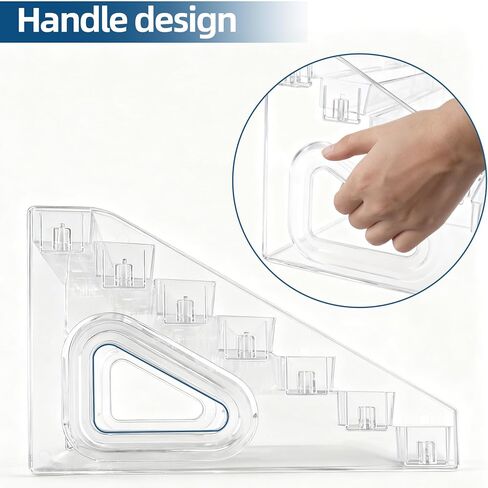 علبة عرض مكونة من 3 دبابيس، عرض زر أكريليك 7 طبقات، حامل عرض ملصق عرض التصحيح، شفاف in Kuwait
