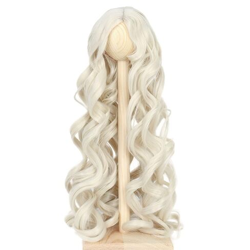 Miss U Hair Cute 7-8 Inch (for 17CM-19CM's head) 1/4 BJD Wig Doll Wig Long Curly Blonde MSD DOD Pullip Dollfie Wig Handmade Girl Doll Making Supplies in Saudi Arabia