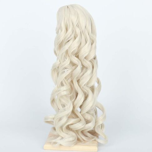Miss U Hair Cute 7-8 Inch (for 17CM-19CM's head) 1/4 BJD Wig Doll Wig Long Curly Blonde MSD DOD Pullip Dollfie Wig Handmade Girl Doll Making Supplies in Saudi Arabia