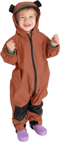Cuddle Club Kids Toddler Snow & Rain Suit - Muddy Buddy Waterproof Coverall One Piece Weather Resistant Baby Jacket in Saudi Arabia